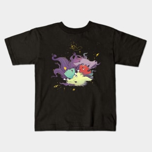 Wolves And Witches Rainbow Art Kids T-Shirt